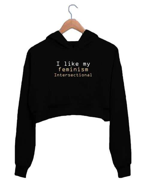 Quirkipedia INTERSECTIONAL FEMINISM Feminism Feminista, Womens Crop Hoodies